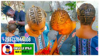 Mitindo Ya Kusuka Nywele Za Mkono  How To do This Natural Hair Style [upl. by Nilek]