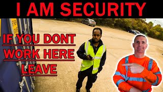 DUMPSTER DIVING UK DEALING WITH SECURITY😲 IF YOU DONT WORK HERE LEAVE😲 [upl. by Wilber]