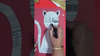 Easy Newspaper craft seenuprt craft newspapercraft [upl. by Ahtreb]