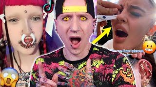 SHOCKING Piercing At Home Tutorial  New TikTok Piercing Fails 30  Roly [upl. by Ydniw]