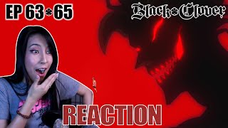 ITS UNLEASHED  Black Clover Episodes 6365 Reaction Highlights [upl. by Estele]