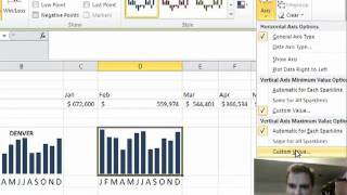 Excel Video 115 Formatting with Sparklines [upl. by Sybilla]