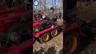 Mini Crawler Rotary Tiller VS Micro Wheeled Rotary Cultivator [upl. by Ayetal]