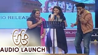 Rang De Song Live Performance at A Aa Audio Launch  Nithiin Samantha [upl. by Viole]