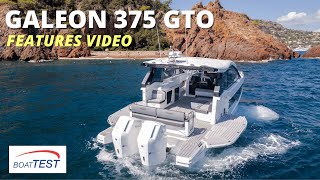 Galeon 375 GTO 2023 Features Video by BoatTESTcom [upl. by Haizek557]