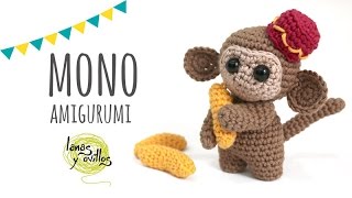 Tutorial Mono Amigurumi  Crochet o Ganchillo [upl. by Craig]