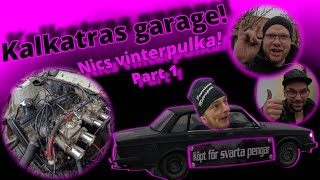 Nics vinter bil Volvo 244 med folkrace maskin Part 1 [upl. by Scoles]