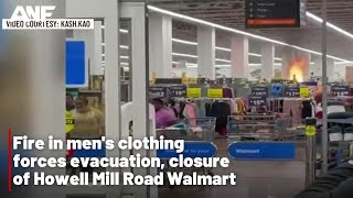 Fire at Howell Mill Walmart on Wednesday night [upl. by Minta773]