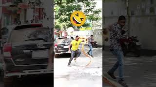 🤪😁King Kobra attack prank🤪😁 funny imranlink prankvideo comedy [upl. by Schuyler218]