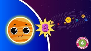 Number Eight Song  Eight Planets  Learn Numbers  Solar System  Bindis Music amp Rhymes [upl. by Cliff851]