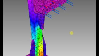 Force Analysis in SolidEdgeBy CadX [upl. by Eanram]