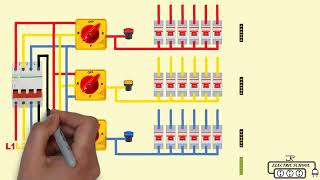 3 phase manual changeover selector switch connection [upl. by Johannah]