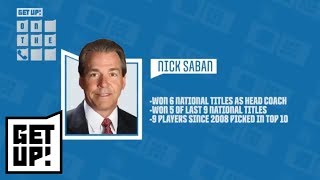 Nick Saban praises Minkah Fitzpatrick and Calvin Ridley before NFL draft  Get Up  ESPN [upl. by Nosak]