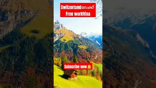 Switzerland Free workVisawayfarerinsightsmalayalamswitzerland sponsorship visa viral jobs work [upl. by Ardnahs]