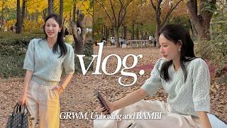 SUB 11월 vlog l 겨울 쇼핑 언박싱 해요💕  청담샵 피부 광 내는 베이스 GRWM🍯  가을 피크닉 막차🍁  7개월 봉사 수료💪  내가 쓴 첫번째 책📚 [upl. by Ellimac696]