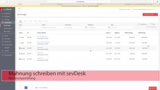 Mahnung schreiben mit sevDesk [upl. by Ashwell]