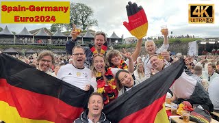 4K SPAIN  GERMANY 🇪🇸🇩🇪 EURO 2024  Fan Reactions amp Toni Kroos last game [upl. by Littell]