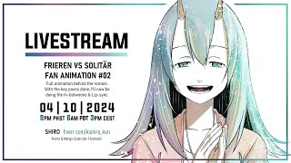 〚 Animation 〙Frieren vs Solitär Fan Animation  the making 02  Clip Studio Paint EX [upl. by Brenza]