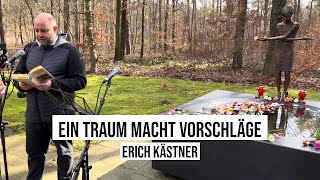 13022024 Dresden Heidefriedhof Erich Kästner quotEin Traum macht Vorschlägequot Trauerndes Mädchen [upl. by Acinahs]