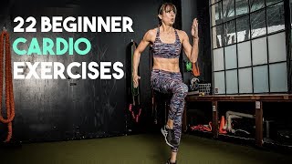 22 Beginner Cardio Workout Moves [upl. by Wolgast]