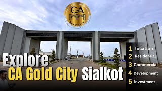 Explore CA Gold City Sialkot Luxury Living and development update [upl. by Hew]