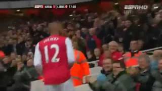 Arsenal Vs Leeds 10 Thierry Henry Goal English Commentary [upl. by Jolene]