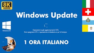 Italiana di Windows 10 Schermata di aggiornamento a 8K 4K HD 60 FPS 🖥️ Ciclo di 1 ora 2024 [upl. by Ainet525]