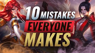 10 GAME LOSING Mistakes EVERY Player Makes in Solo Queue  League of Legends Season 10 [upl. by Travax]