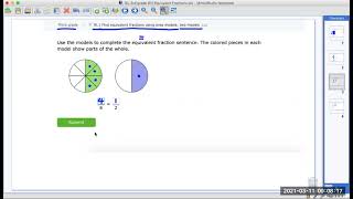 IXL 3rd grade W1 Find equivalent fractions using area models [upl. by Rickert522]