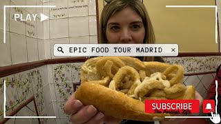 EPIC Food Tour in MADRID SPAIN  MUST TRY SPANISH FOODS [upl. by Aiasi]