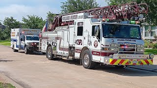 College Station Fire Department Quint 723 and EMS 3 on scene of an unknown medical call [upl. by Latoyia509]