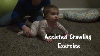 Assisted Crawling Exercise Gross Motor Skill Development [upl. by Moritz452]