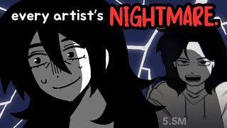 they got famous by TRACING my art tiktok art lore storytime  speedpaint [upl. by Marba739]