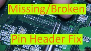 Fixing Broken Pins on a Pin Header [upl. by Pozzy]