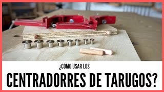 ¿Cómo usa los CENTRADORES para poner TARUGOS DE MADERA [upl. by Adien]