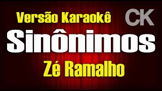 Zé Ramalho Sinônimos Karaokê [upl. by Cyrus]