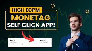 Monetag High eCPM Self Click App 2024  Monetag self click trick [upl. by Addiel]