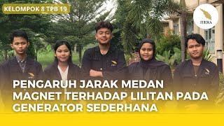 Pengaruh jarak medan magnet terhadap lilitan pada generator sederhana [upl. by Saunder]