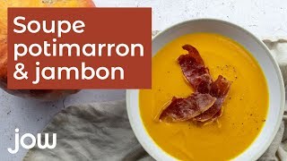 Recette de la soupe potimarron amp jambon [upl. by Akinoj154]