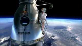 Red Bull Stratos Project Salto de Felix Baumgartner Felix Baumgartners jump FULL HD [upl. by Nananne]