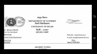 Delhi University  adhoc panel notice compulsory to become assistant professor in Delhi University [upl. by Burroughs67]