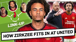 How Joshua Zirkzee Fits In At Manchester United amp Unlocks Garnachos Full Potential 🔓 [upl. by Bluhm]