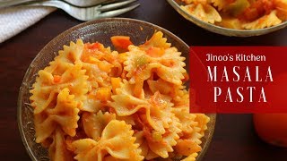 Masala pasta recipe  vegetable pasta recipe  bow tie pasta with vegetables Indian style [upl. by Tiphany]