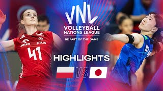 🇵🇱 POL vs 🇯🇵JPN  Highlights  Week 1  Womens VNL 2024 [upl. by Myranda364]