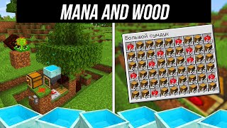 Botania Infinite mana and wood farm Tutorial 1165 minecraft java edition [upl. by Ramburt]