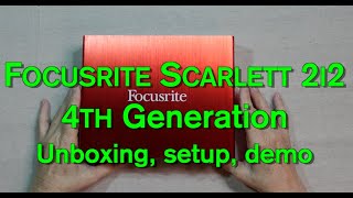 FocusRite Scarlett 2i2 4th Generation [upl. by Martynne]