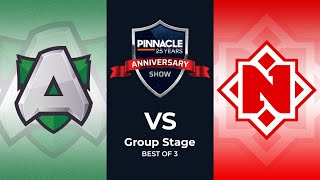 Alliance vs Nemiga  STAND IN TOPSON  Pinnacle 25 Year Anniversary Show Dota 2 [upl. by Adieren]