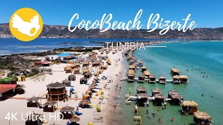 Drone Footage of Coco Beach Bizerte Tunisia beautiful Beach [upl. by Aharon]