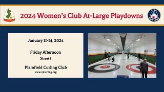 2024 USCA Club Nationals Womens Playdowns  At Large Region  Friday Afternoon  Sheet 1 [upl. by Redvers]