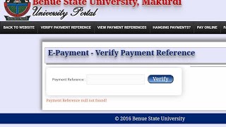 How to Confirm Payment Made to the Benue State University ePayment Platform [upl. by Aimit232]